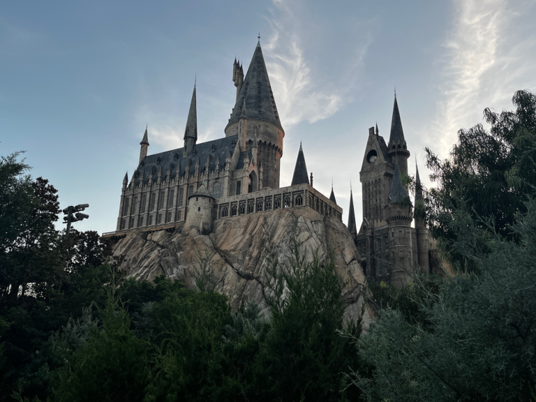 A stone castle that replicated Hogwarts.